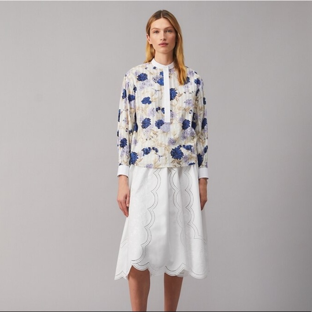 Tory Burch Floral Tunic Top